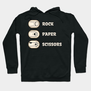 Cat rock paper scissors Hoodie